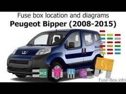 Fuse Box Location And Diagrams Peugeot Bipper 2008 2015 Youtube