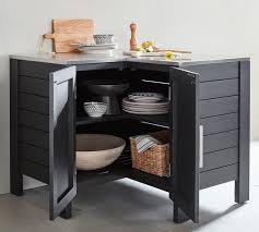 Shop the complete malibu metal collection $ 399. Malibu Metal Kitchen Corner Cabinet Black Pottery Barn
