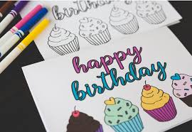 Suitable for men, women, kids. Free Printable Birthday Coloring Card 2 Six Clever Sisters