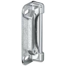 Use these mounting plates to reinforce the door around your handle to guard against forced entry. National Hardware S748 330 N162 016 Stanley Screen Door Strike Plate Aluminum Finish 033923011242 3