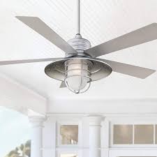 However, the looks are clean and fit amazing with the modern. 54 Minka Aire Rainman Galvanized Cage Wet Led Ceiling Fan 561f0 Lamps Plus