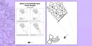 It is not a public holiday, so usually kids celebrate this day and give presents and makes the day special for their fathers with special gestures. Paper Bouquet Daffodils For Mother S Day Teacher Made