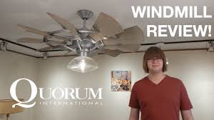 This miniature windmill won't generate any power, but it's certainly fun to look at. Product Review Quorum Windmill Ceiling Fan Youtube