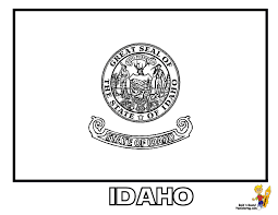 Do you know something about this state we haven't posted yet such as historical information, flag colors, state capital, state bird, flower, etc? Gallant State Flags Coloring Idaho Montana Free Flags