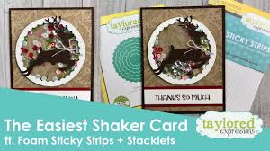The Easiest Way To Make A Handmade Shaker Card Seriously Youtube In 2020 Shaker Cards Cards Paper Craft Projects