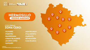 No hay estados en rojo. En Riesgo Maximo De Contagio Por Covid 19 Hermosillo Nogales Y San Luis Rio Colorado