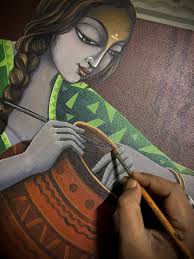 Nature & Beyond'' my painting acrylic and oil