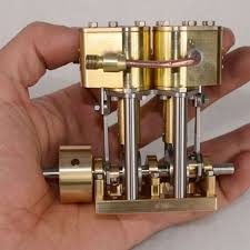 Twin Cylinder Vertical Steam Engine Model Reciprocate Marine Steam Engine Model Motor De Vapor Motores Vapor