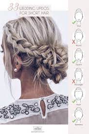 45 Wedding Updos For Short Hair Short Hair Updo Short Regarding Short Hair Wedding Hairstyles Party Supplies Id Short Hair Updo Thick Hair Styles Hair Styles