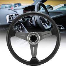 Gussi Car Boat Steering Wheel Covers M450 Chromed Abs Inserts On Black Urethane Rim Boat Steering Wheels Wheel Cover Steering Wheel Cover