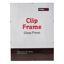 Glass Clip Frame 30cm X 40cm Hobbycraft