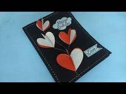 Learn how to use deco foil to make unique cards! Easy Quick Diy 3d Heart Design Greeting Card Simple Handmade Greeting Car Handmade Cards For Boyfriend Greeting Cards Handmade Birthday Handmade Bday Cards