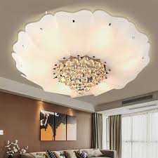 Ceiling light with clear transparent bubbles for girls or boy bedroom. Lotus Crystal Ceiling Lights Elegant Living Room Bedroom Superior Hotel Lobby Home Lighting White Ceiling Lamp White Ceiling Lights Ceiling Fans Without Lights