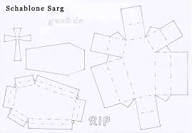 Sarg Basteln Halloweendekoration Aus Papier Basteln Halloween Halloween Selber Machen Halloween Sarg