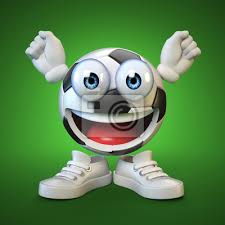 Download icons in all formats or edit. Fototapete Fussball Fussball Mit Karikaturgesicht Sport Emoji Wiedergabe