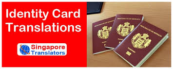 Identity Card Translation Services Singapore Official Document Tanslation
