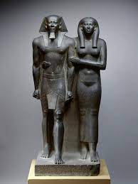 This sculpture of king menkaura and his wife, which is about 2/3 life size, was created between 2490 bce and 2472 bce. Ancient Egyptian Art King Menkaure And Queen