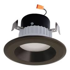 Elco Lighting 3 9 Watt Round Led Reflector Recessed Downlight 580 Lumens Bronze 3000k 120v Downlights Reflectors Led