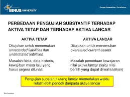 Metode penyusutan tidak dibutuhkan karena merupakan jenis aset jangka pendek dan perputarannya cukup cepat. Pengujian Substantif Terhadap Aktiva Non Lancar Pertemuan Ppt Download