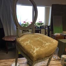 French Chair With Annie Sloan Classical Bird Stencil Furniture Restoration Furniture