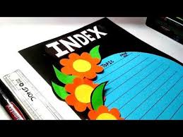 How To Make Index Page Of Project Decorative Index Page Index Design Ideas Youtube In 2020 Index Design File Decoration Ideas Printable Flower Coloring Pages