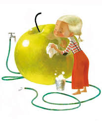Little G Calderilla Annette Marnat Apple Illustration Retro Illustration Fun Illustration