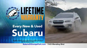 Repairs must be performed with parts determined to be of appropriate quality and must lifetime warranty is not transferable and can only be honored at the autostream car care center location in which it the original auto service was. Lifetime Warranty Video Hanania Subaru Of Orange Park