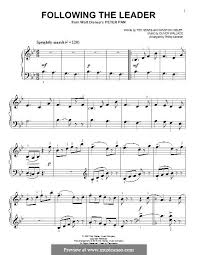 Following The Leader From Peter Pan By O Wallace On Musicaneo Follow The Leader Peter Pan Leader
