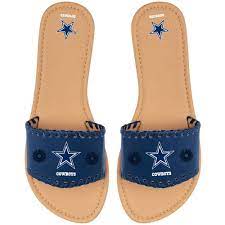 Women S Dallas Cowboys Single Strap Sandals Dallas Cowboys Women Dallas Cowboys Shoes Strap Sandals