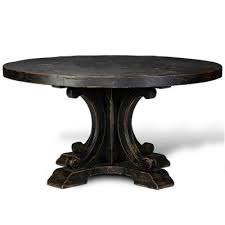 Ramparts Black Round Dining Table Pedestal Dining Table Dining Table French Country Dining Table