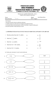 Check spelling or type a new query. Soal Pas Matematika Kelas 5 Interactive Worksheet