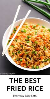 This Easy Chinese Fried Rice Recipe Is The Best Ever Made With Egg Rice And Lots Of Vegetabl Easy Rice Recipes Easy Chinese Fried Rice Recipe Fried Rice Easy