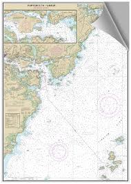 Peel And Stick Nautical Chart Of Portsmouth Nh