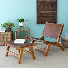 Union Rustic Concho Creek Lounge Chair Reviews Wayfair In 2020 Leather Chair Solid Wood Dining Chairs Modern Furniture Living Room