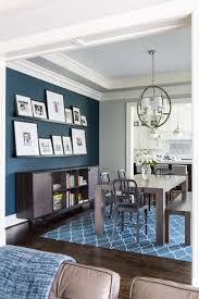 Living dining rooms with white walls and grey floors may need to be divided and black metal beams are ideal for the setting. 60 Stylish Blue Walls Ideas For Blue Painted Accent Walls