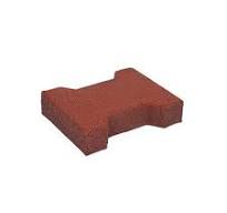 Gummi Verbundpflaster 20x16,5x4,3cm rot - Technikplaza