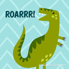 Roar Card With Cute T Rex Funny Dinosaur Illustration For Kids Dinosaurillustration It S A Dino Party Hello I M Ha E Design Animales Divertidos Estampado