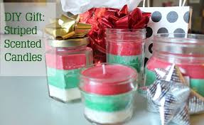 Diy Christmas Gift Idea Striped Multi Scented Christmas Candles