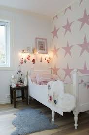 This Pink Star Wallpaper Is A Cute Combination Beside The White Paint Try It Out With Whatever Colors You Want For Y Girls Room Design Girls Bedroom Girl Room