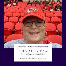 Mrs. Teresa Huntress has been in education for 24 years!👏 She began her  teaching career in Pierce City, then came to Monett. ✨𝗣𝗹𝗮𝗻𝘀 𝗮𝗳𝘁𝗲𝗿  𝗥𝗲𝘁𝗶𝗿𝗲𝗺𝗲𝗻𝘁✨ "I plan