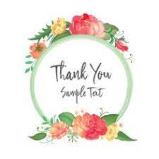 Thank You Floral Flowers Wreaths Floral Wreath Watercolor Flower Png Images Beautiful Flower Designs