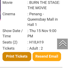 It is in the heart of the queensbay development, formerly known as bayan bay before it was abandoned during the east asian financial crisis. Bts Burn The Stage Movie Ticket 2 Pieces Queensbay Mall Tickets Vouchers Event Tickets On Carousell