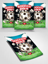 Football 2019 Match Flyer Templates Flyer Flyer Template Free Font