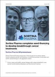 Their latest funding was raised on sep 24, 2021 from a grant round. Eir Ventures Completes Seed Financing Of Sortina Pharma With Gu Ventures To Develop Breakthrough Cancer Treatments Eir Ventures