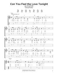Große auswahl an can feel the love tonight. Can You Feel The Love Tonight From The Lion King By Elton John Easy Ukulele With Tab Guitar Instructor