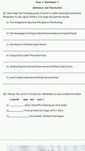 The google solution is to literally take the meaning of one word as written, not what it means. Keep The Solve Class 3 Worksheet 1 Sentences And Ptmctuation Qi Rearrange The Following Group Of Words To Make English Punctuations 12836879 Meritnation Com
