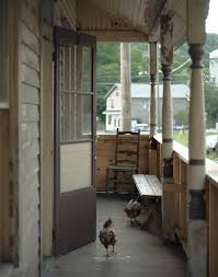 Old Is New Table On Ten In Upstate New York Remodelista Country Porch Upstate New York Farm Life