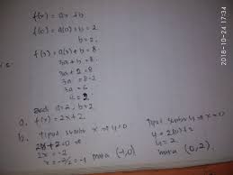 Y y1 x x1 = y2 y1 x2 x1. Diketahui Fungsi Linear F X Gt F X Ax B Dengan Nilai F 0 2 Dan Nilai F 3 8 A Hitunglah Nilai Brainly Co Id