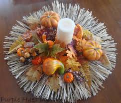 Sale good things take time striped wood wall decor. Purple Hues And Me Raffia Fall Centerpiece How To