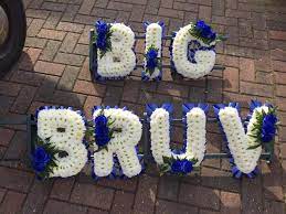 A memorial or script ribbon is a special ribbon used at funeral or memorial services to honor or memorialize a deceased person. Bruv Tribute The Biggin Hill Florist Westerham Kent